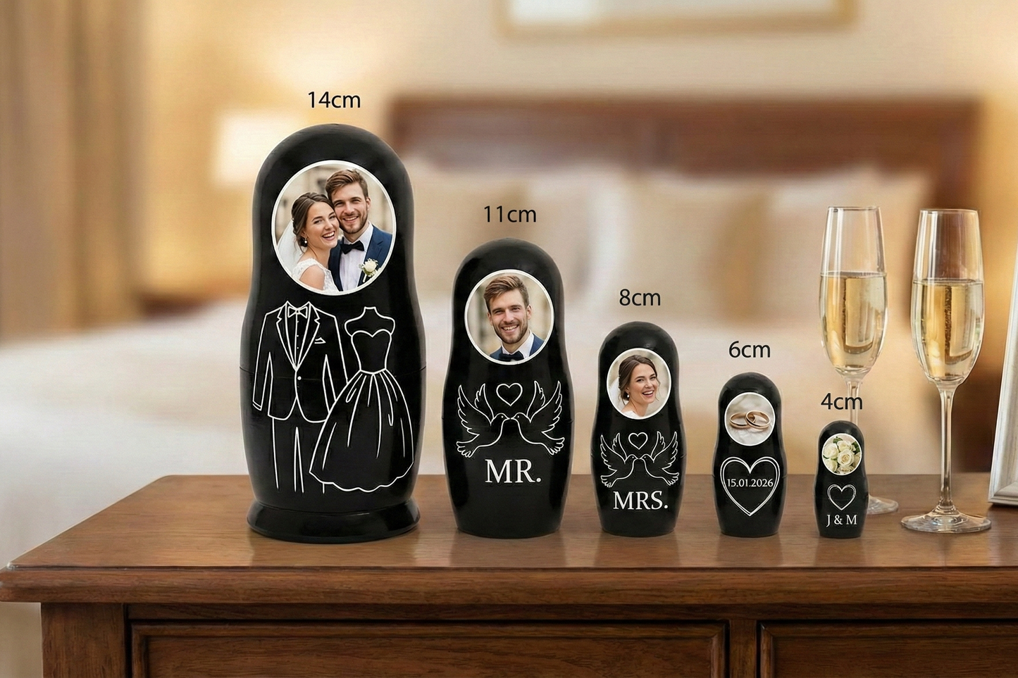 The Wedding set Matroesjka's